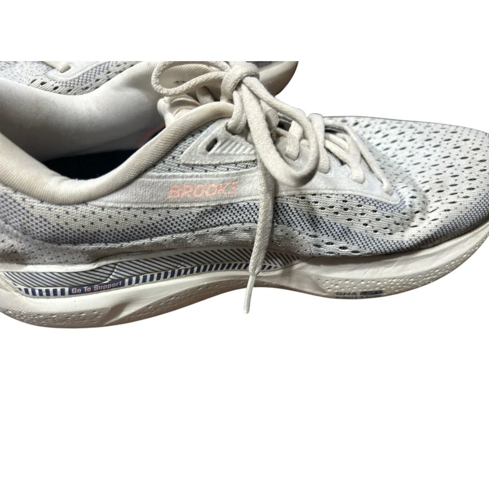 Brooks Ghost 13 Running Shoes Women's‎ Size 8 Wide Light Gray Blue